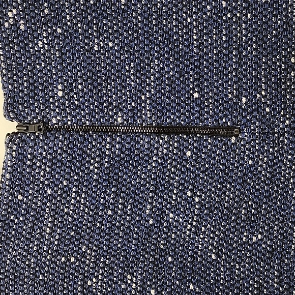 Alice + Olivia Blue Silver Knit Sweater Crop Top Size 6 - Picture 14 of 16